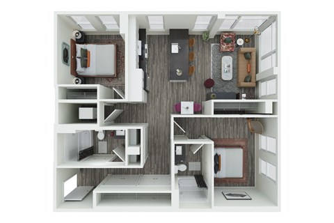 a1 floor plan  1 bedroom  1190 square feet  the bluffs
